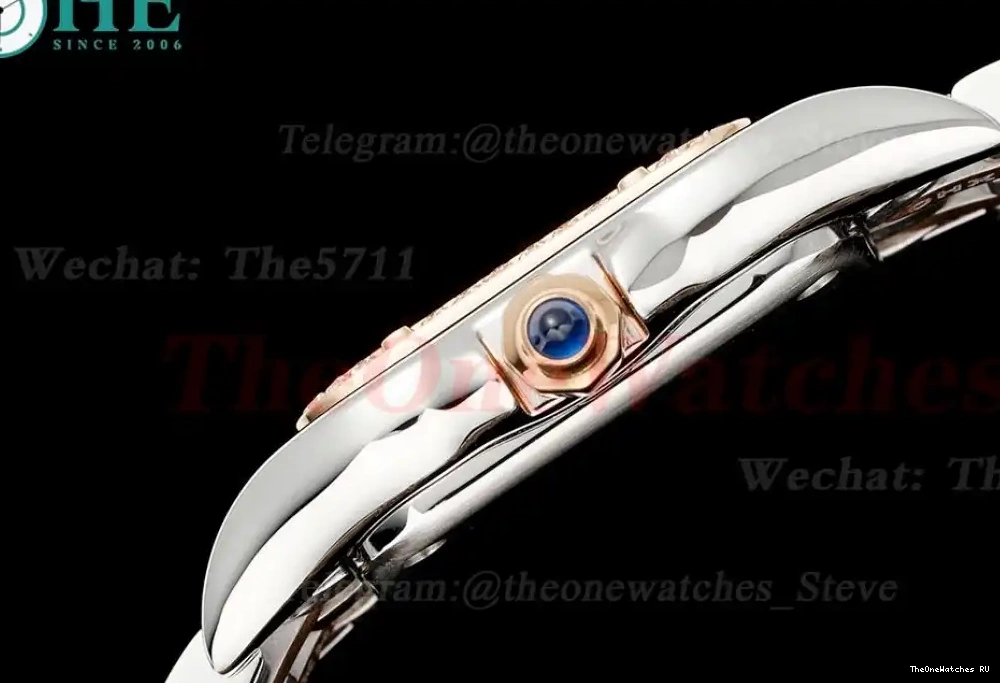 Ladies RG Dia De White Panthere Quartz SS 22mm AF Small Secrete 0330
